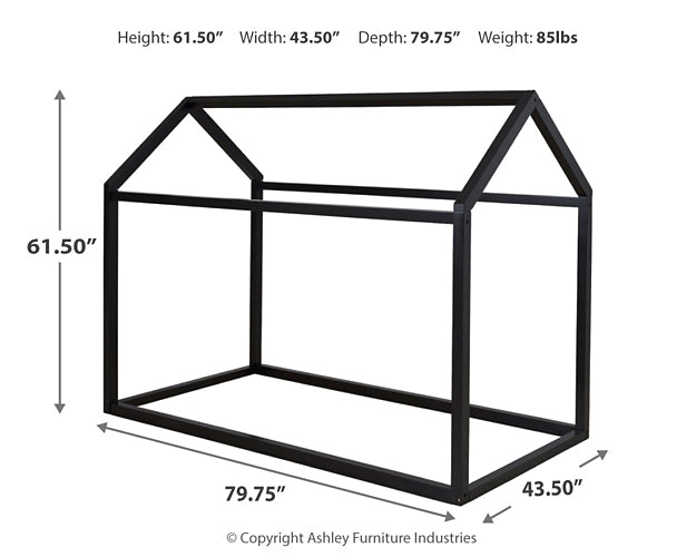 Flannibrook Twin House Bed Frame