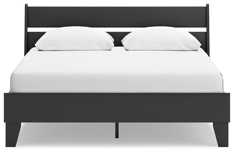 Socalle Queen Panel Platform Bed with Dresser