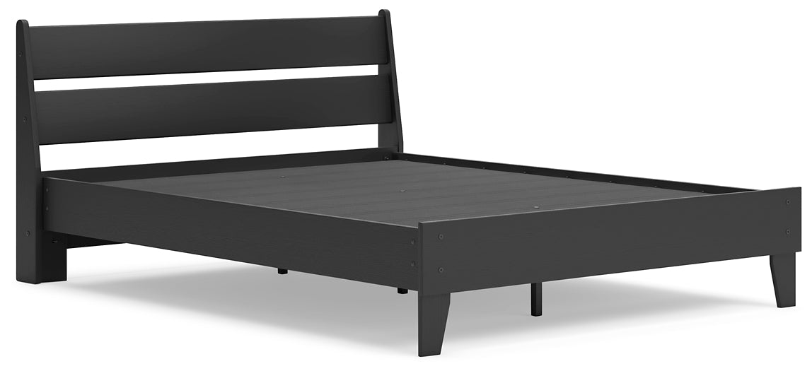 Socalle Queen Panel Platform Bed with Dresser