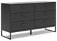 Socalle Full Panel Headboard with Dresser, Chest and 2 Nightstands