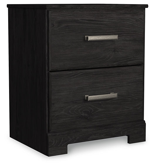 Belachime King Panel Bed with 2 Nightstands